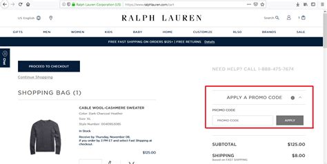 ralph lauren factory store promo code